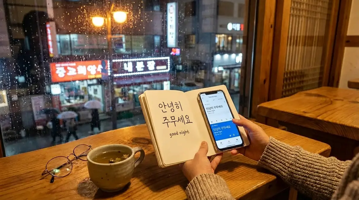 Good night in korean