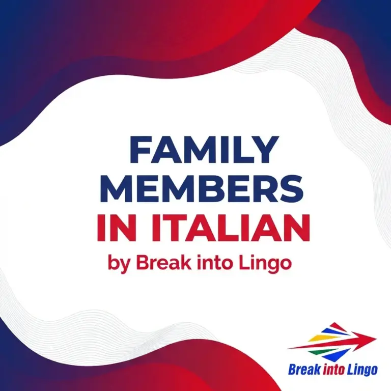 Everything about family members in Italian