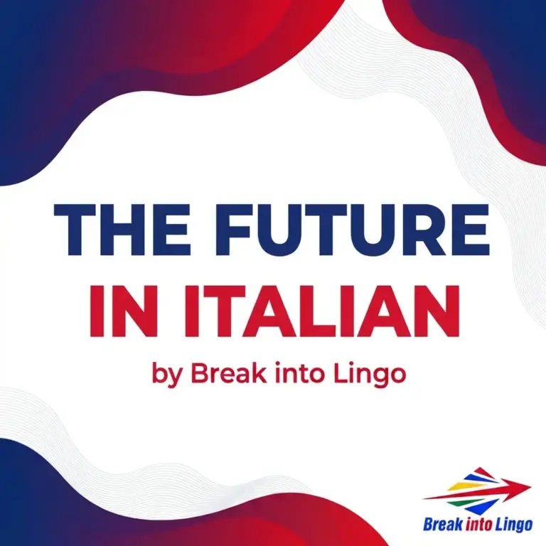 The future tense in Italian: conjugation of regular and irregular verbs