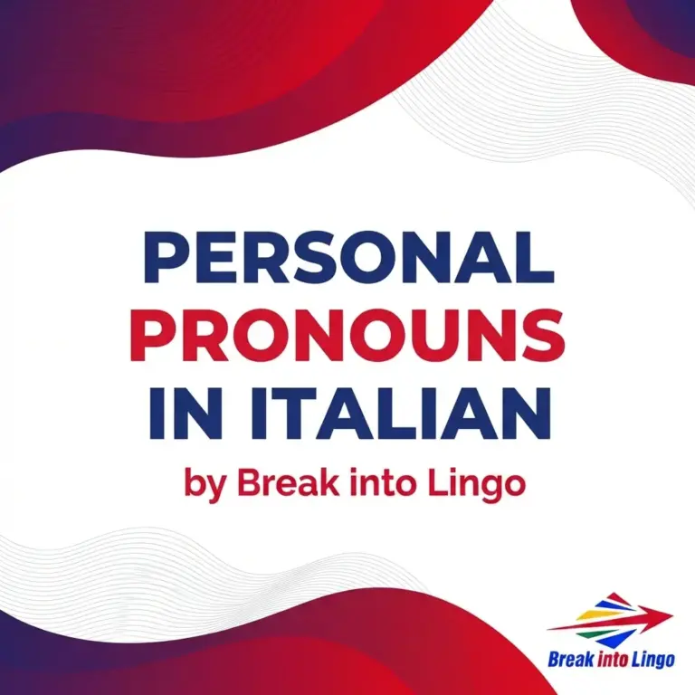 Italian personal pronouns: mastering their usage