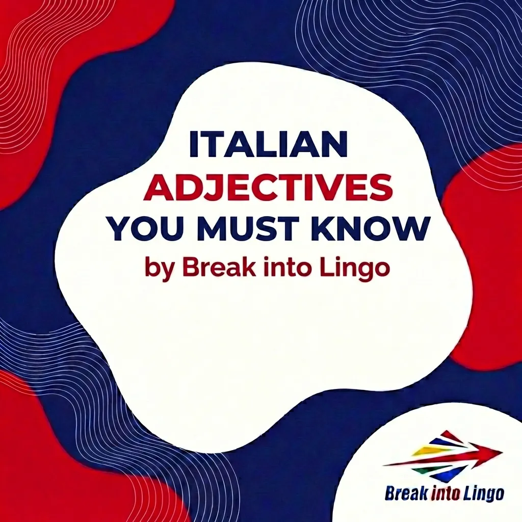 italian adjectives