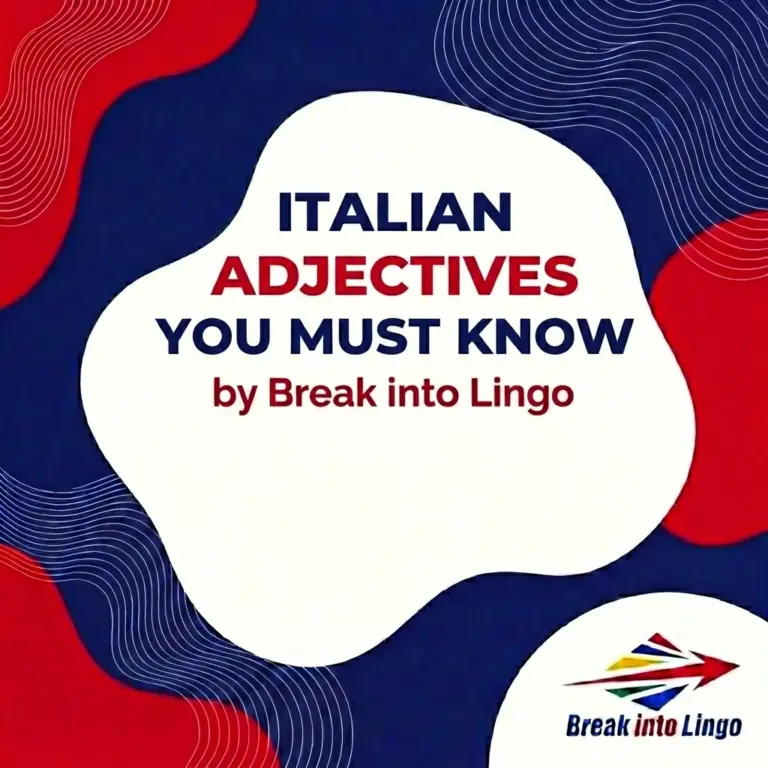 100 Italian Adjectives You Should Know