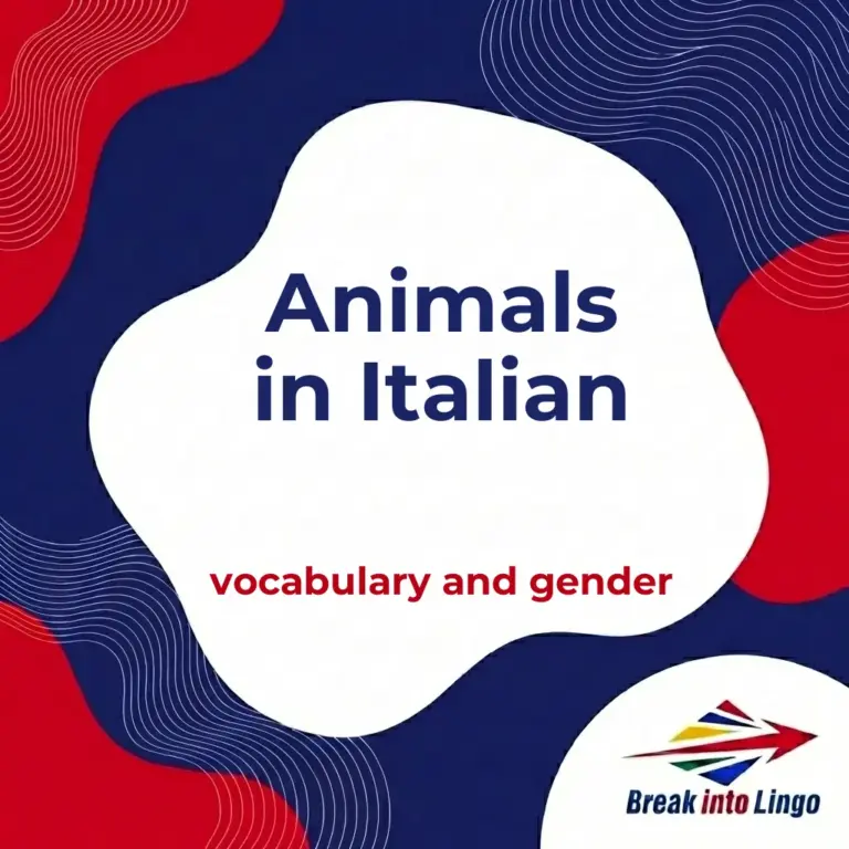 Animals in Italian: Vocabulary, Gender, and Expressions