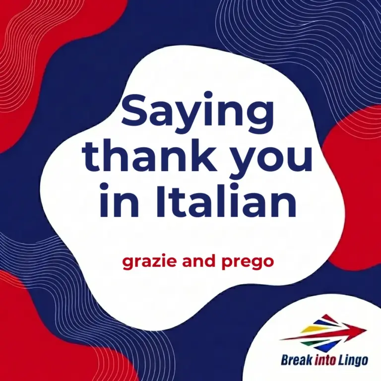 Thank you in Italian: grazie, prego and registers of politeness